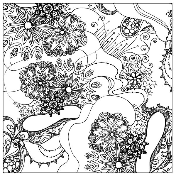 600x600 X Coloring Square Download
