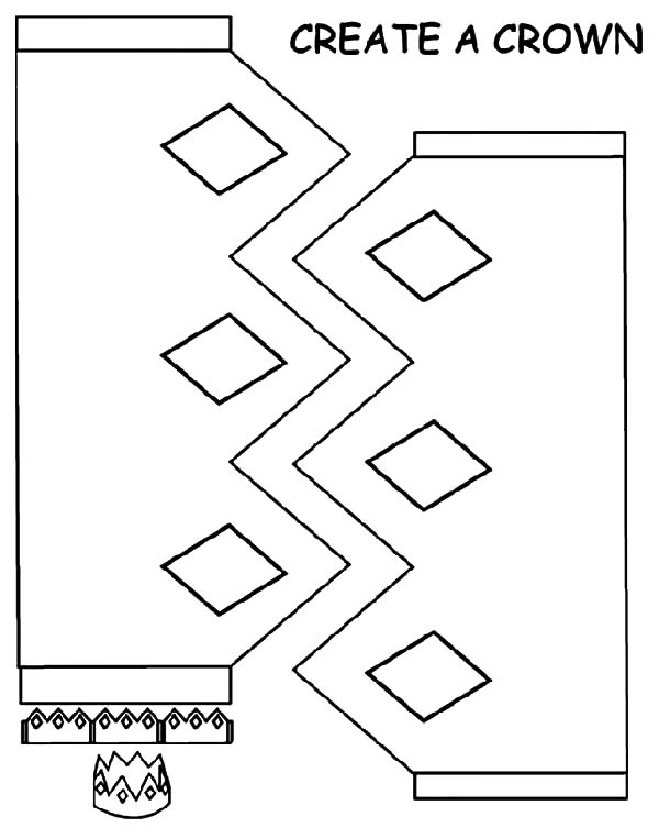 600x763 Create Your Own Crown Coloring Pages