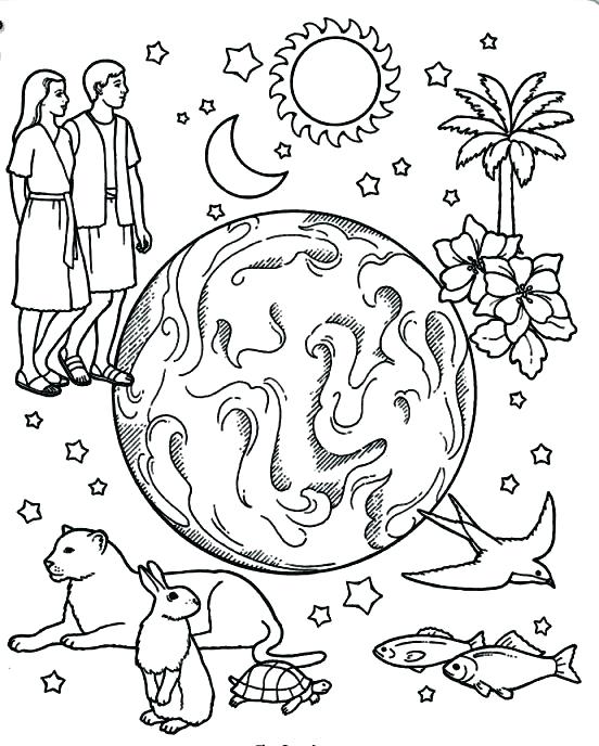 552x688 Creation Coloring Pages Pdf
