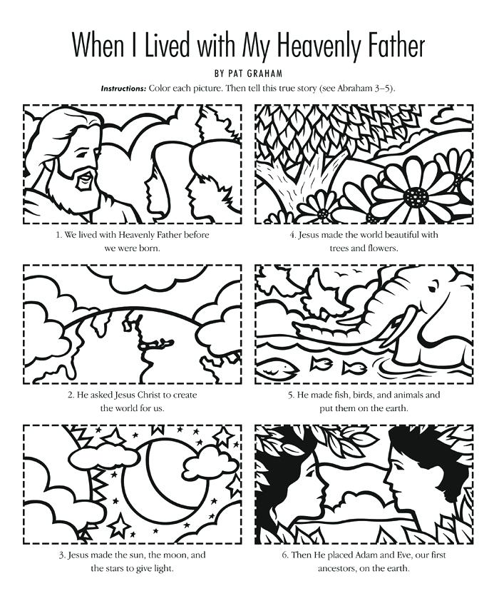 700x842 Creation Coloring Pages