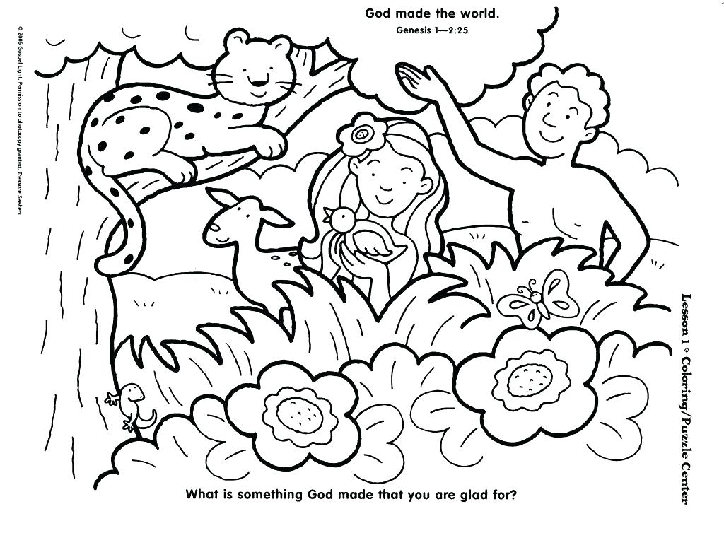 1024x754 Coloring Pages For Creation Seven Days Of Creation Coloring Pages