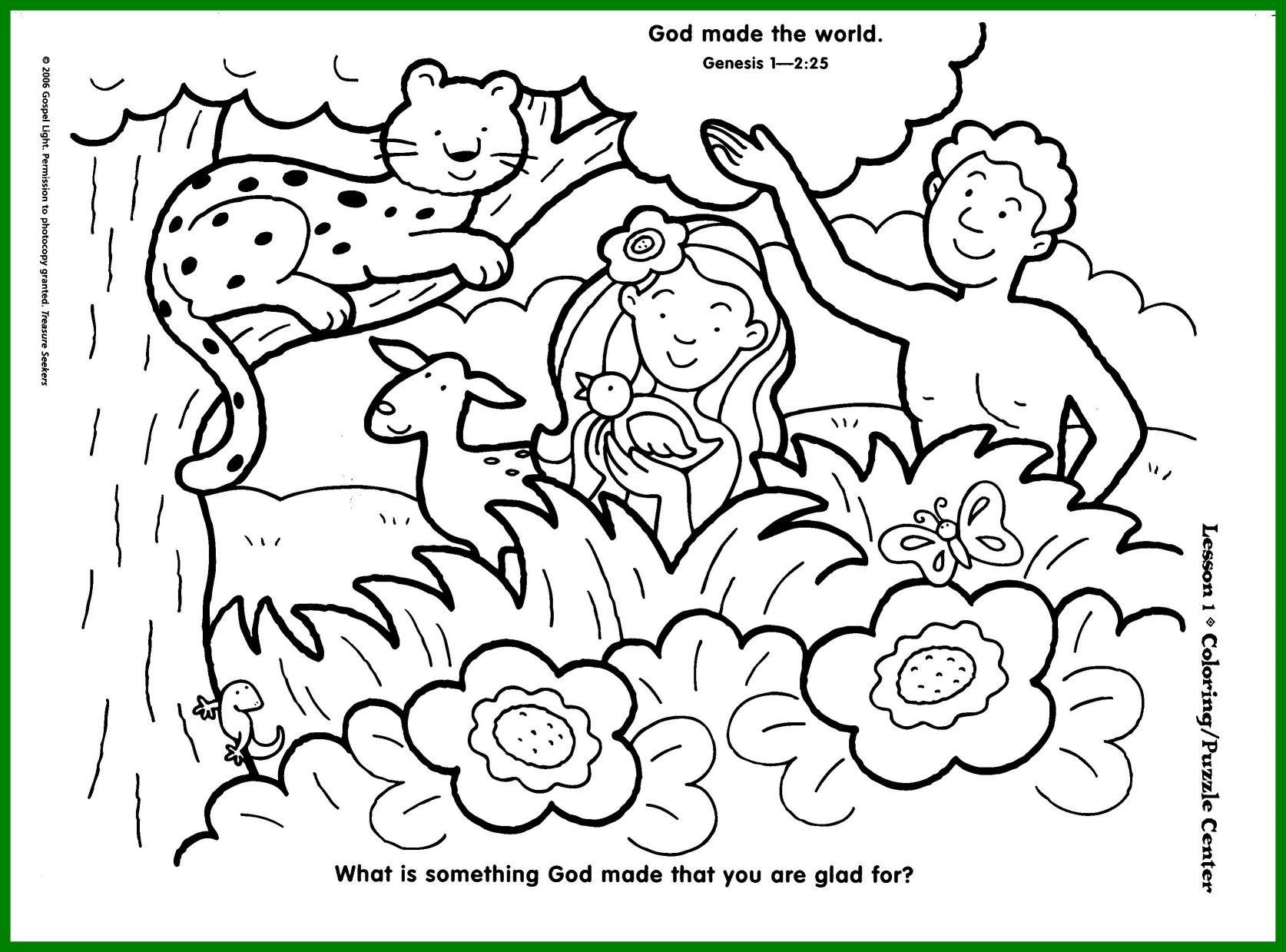 1674x1239 Awesome Tremendous Of Creation Coloring Clipart Day Page Pict