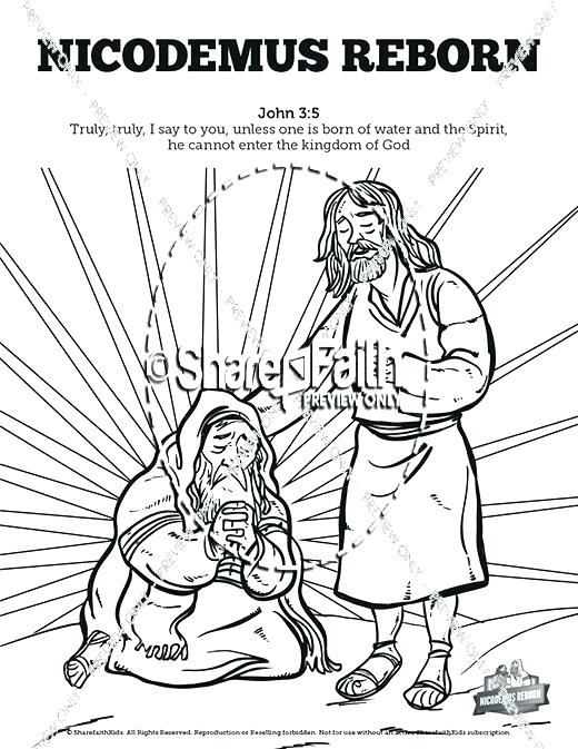 520x673 Creation Color Pages Bible School Coloring Pages John Bible