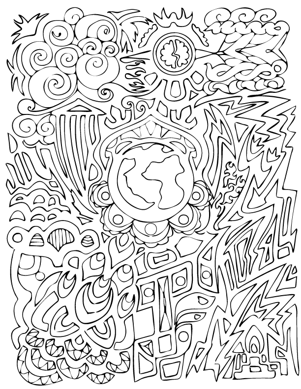 612x792 Out Of This World Coloring Sheet Creation Creatures