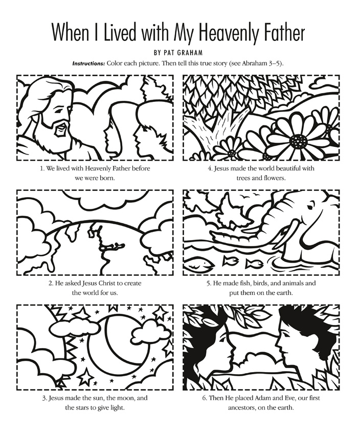 700x842 God's Creation Coloring Page Coloring Pages