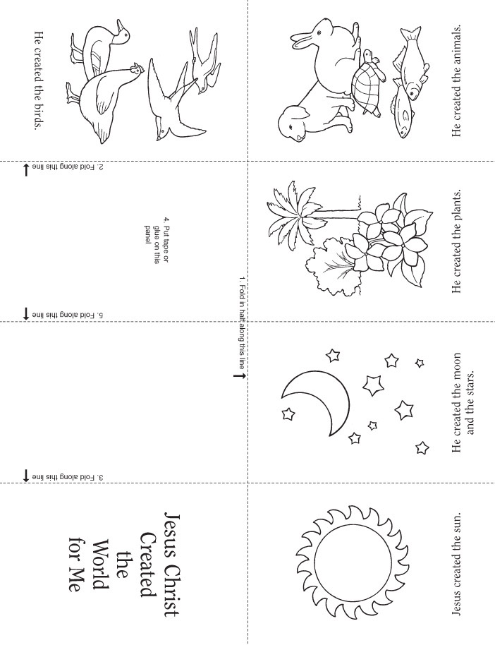 702x914 Jesus Created The Earth For Us Lds Coloring Page