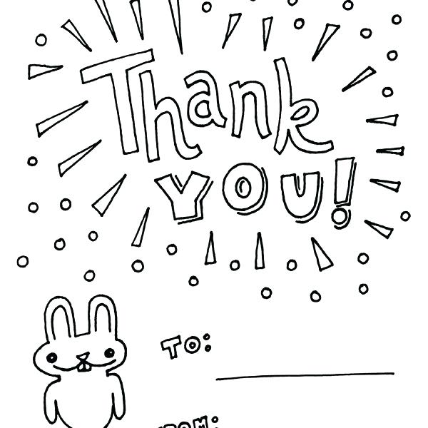600x600 Luxury Thank You Card Coloring Page Or Thank You Cards Coloring