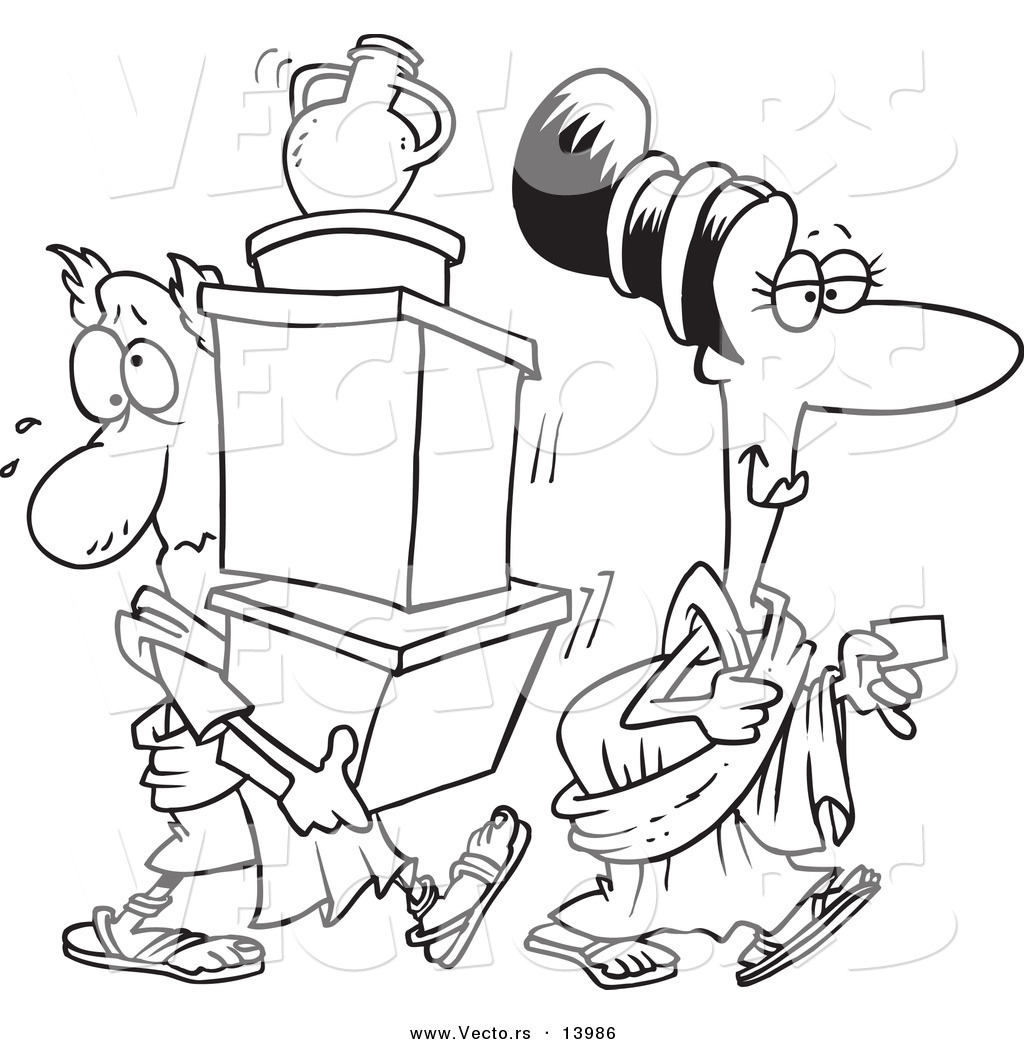 1024x1044 Vector Of A Cartoon Woman With A Credit Card, Followed