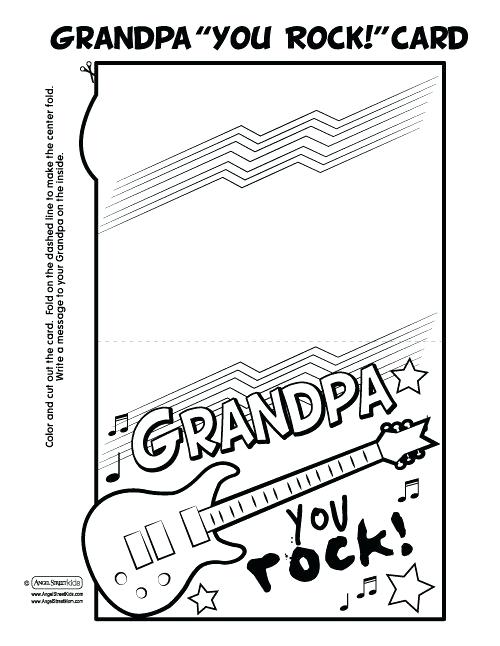 500x646 Fathers Day Cards To Color