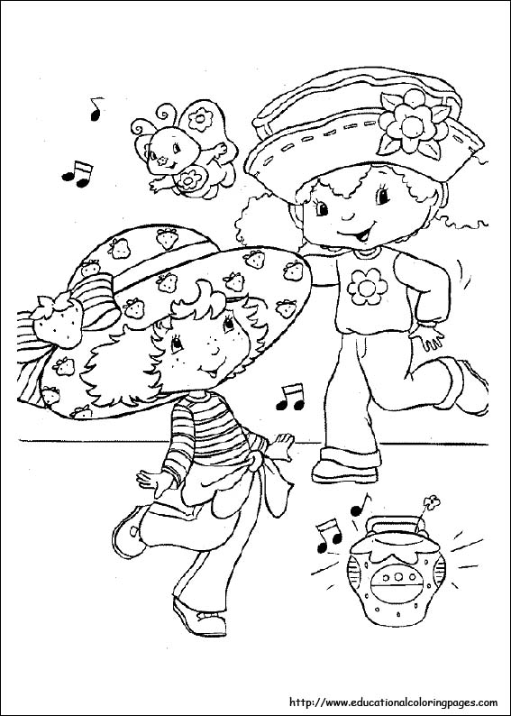 567x794 Strawberry Shortcake Coloring Pages Free For Kids