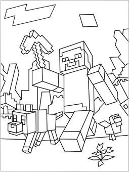255x340 Printable Minecraft Games Creeper Coloring Page Minecraft