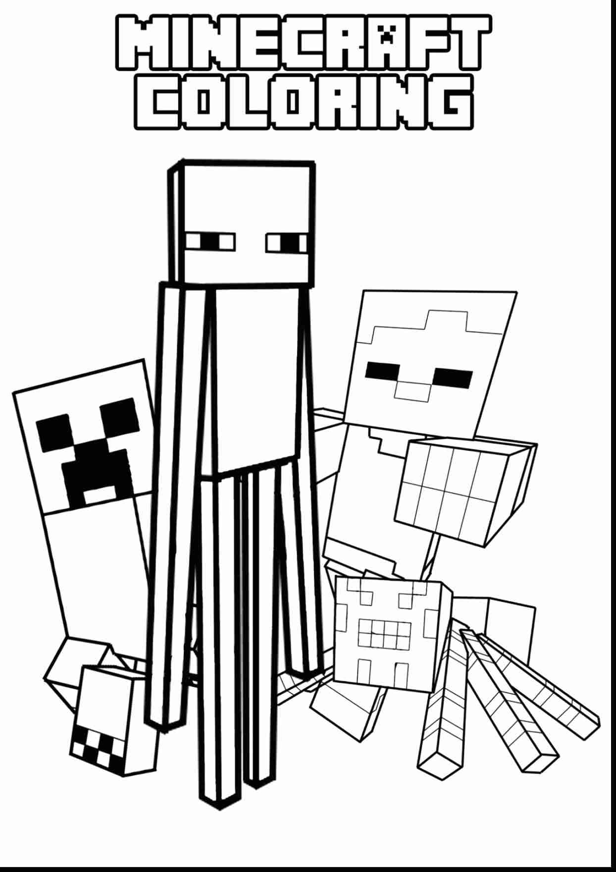 1244x1760 Free Printable Coloring Pages Minecraft Creeper Steve To Print