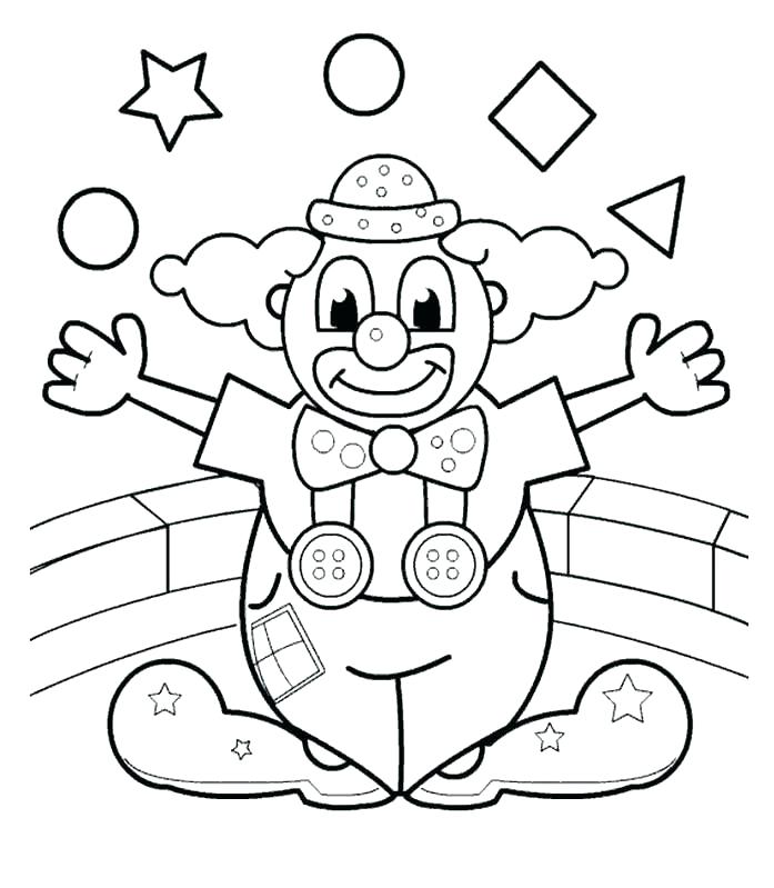 697x799 Clowns Coloring Pages Clowns Coloring Pages Clown Evil Clowns