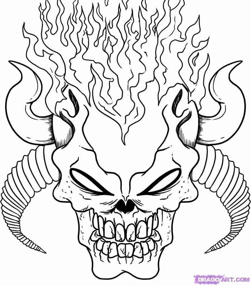 868x988 Creepy Coloring Pages Adults Olegratiy