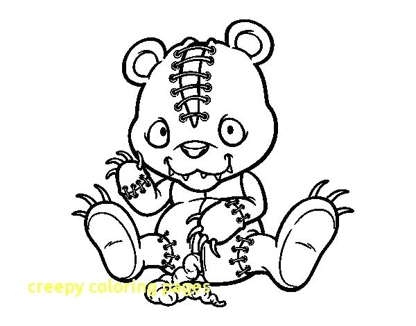 600x470 Creepy Coloring Pages Emo Teddy Bear Coloring Pages Teddy Bear