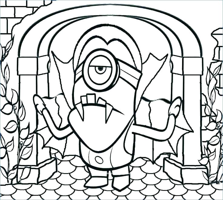 736x662 Creepy Coloring Pages