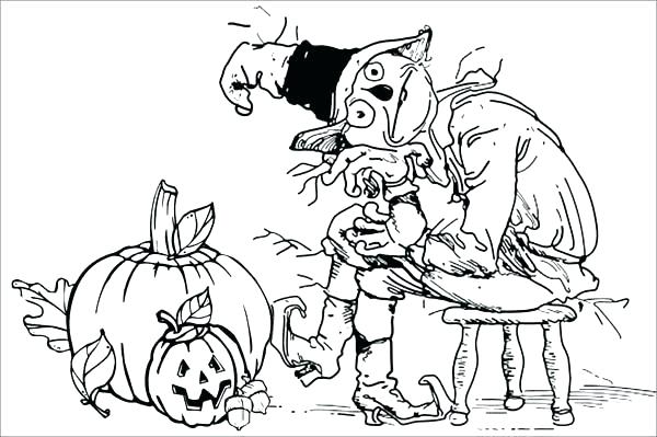 600x399 Creepy Halloween Coloring Pages Spider Web Coloring Page Coloring