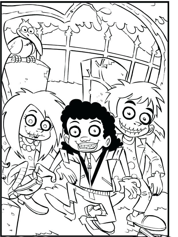 622x827 Scary Halloween Coloring Pages Printables For Kids