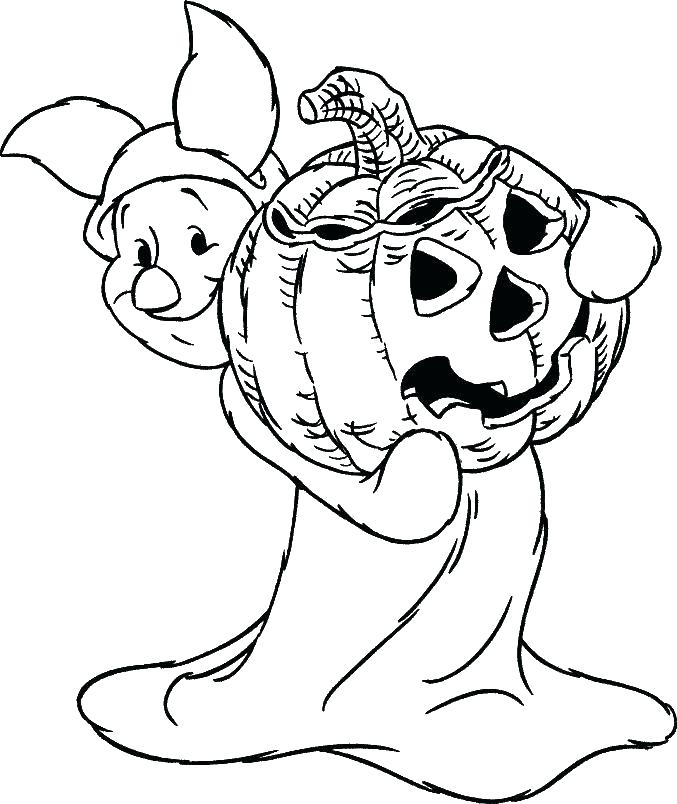 677x804 Scary Halloween Coloring Pages Printables Scary Coloring Sheets