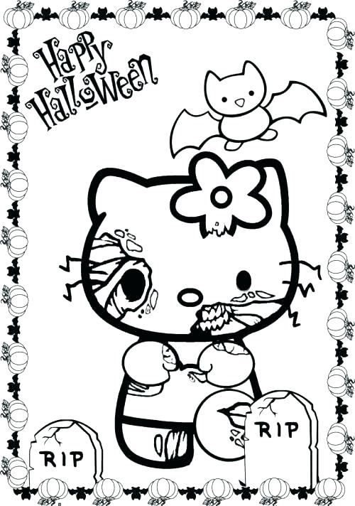 500x712 Scary Halloween Coloring Sheets