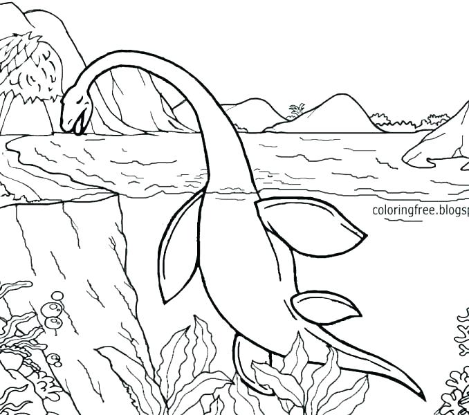 678x600 Monster Coloring Pages Scary Monster Coloring Pages Sea Monster