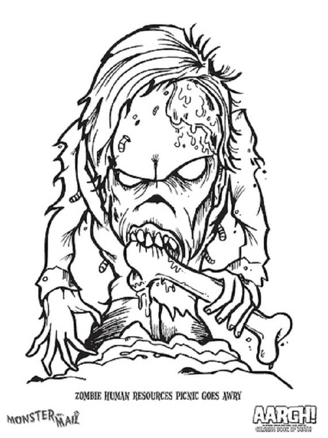 650x866 Scary Monster Coloring Pages Coloring Pages Scary