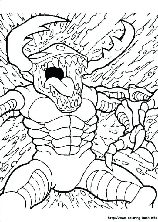 521x730 Scary Monster Coloring Pages Monster Coloring Pages Scary