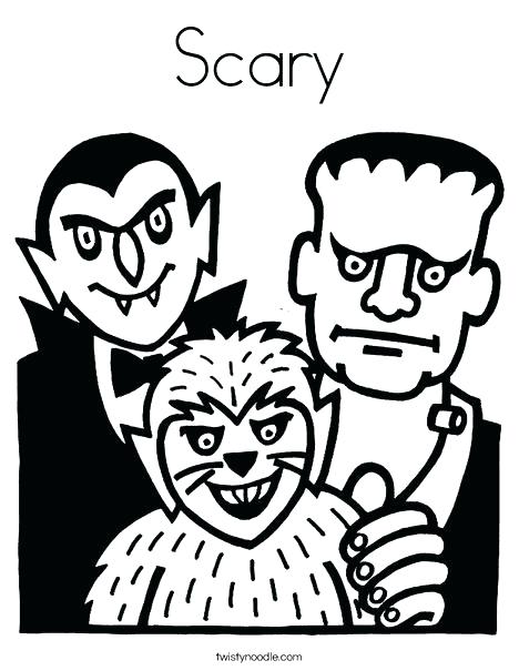 468x605 Scary Monster Coloring Pages Scary Coloring Pages Coloring Page