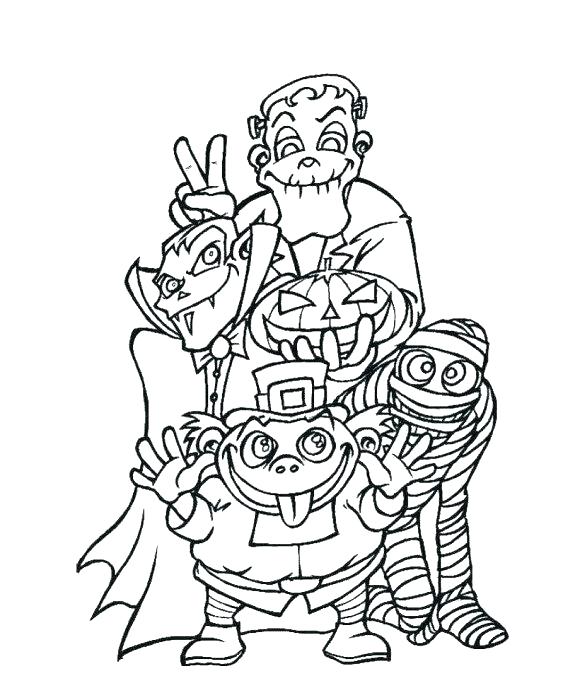 580x693 Scary Monster Coloring Pages Scary Mud Monster Coloring Page Full