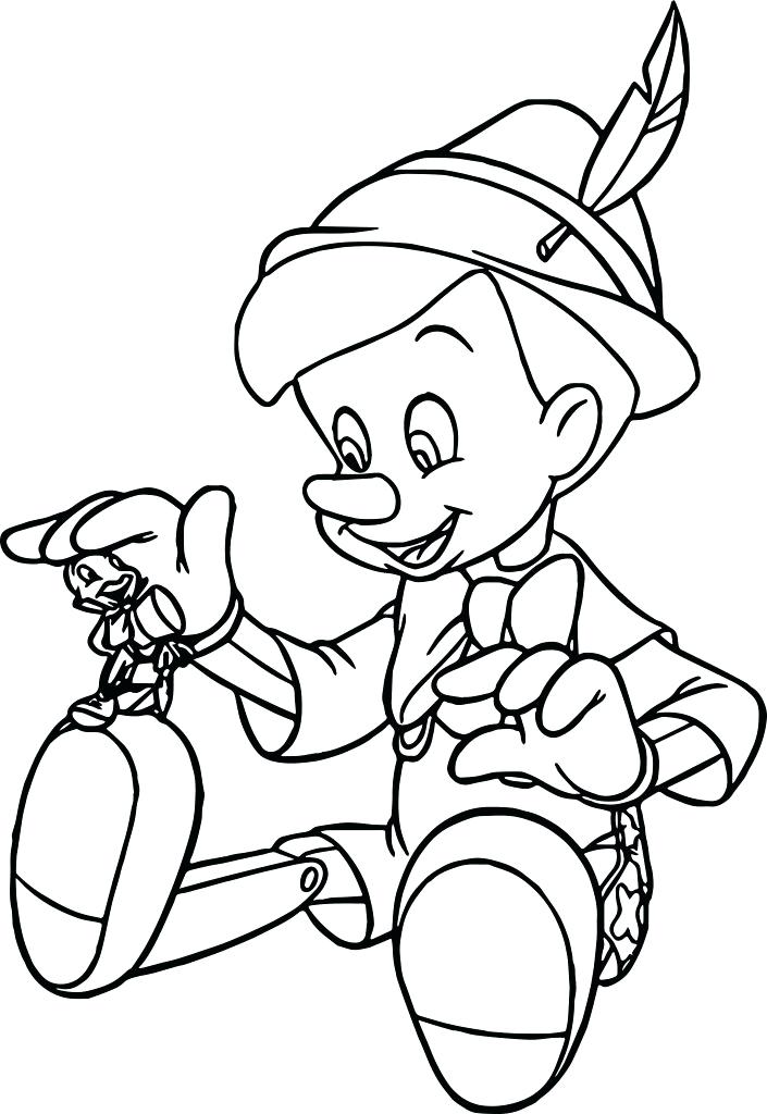705x1024 Pinocchio Coloring Pages Cricket Coloring Sheets Coloring Pages