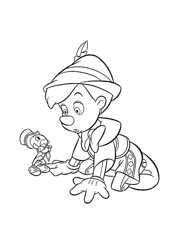 600x781 Jiminy Cricket Coloring Pages