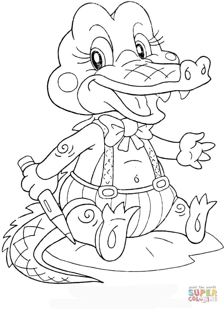 743x1024 Crocodile Coloring Page Crocodile Coloring Pages Free Coloring