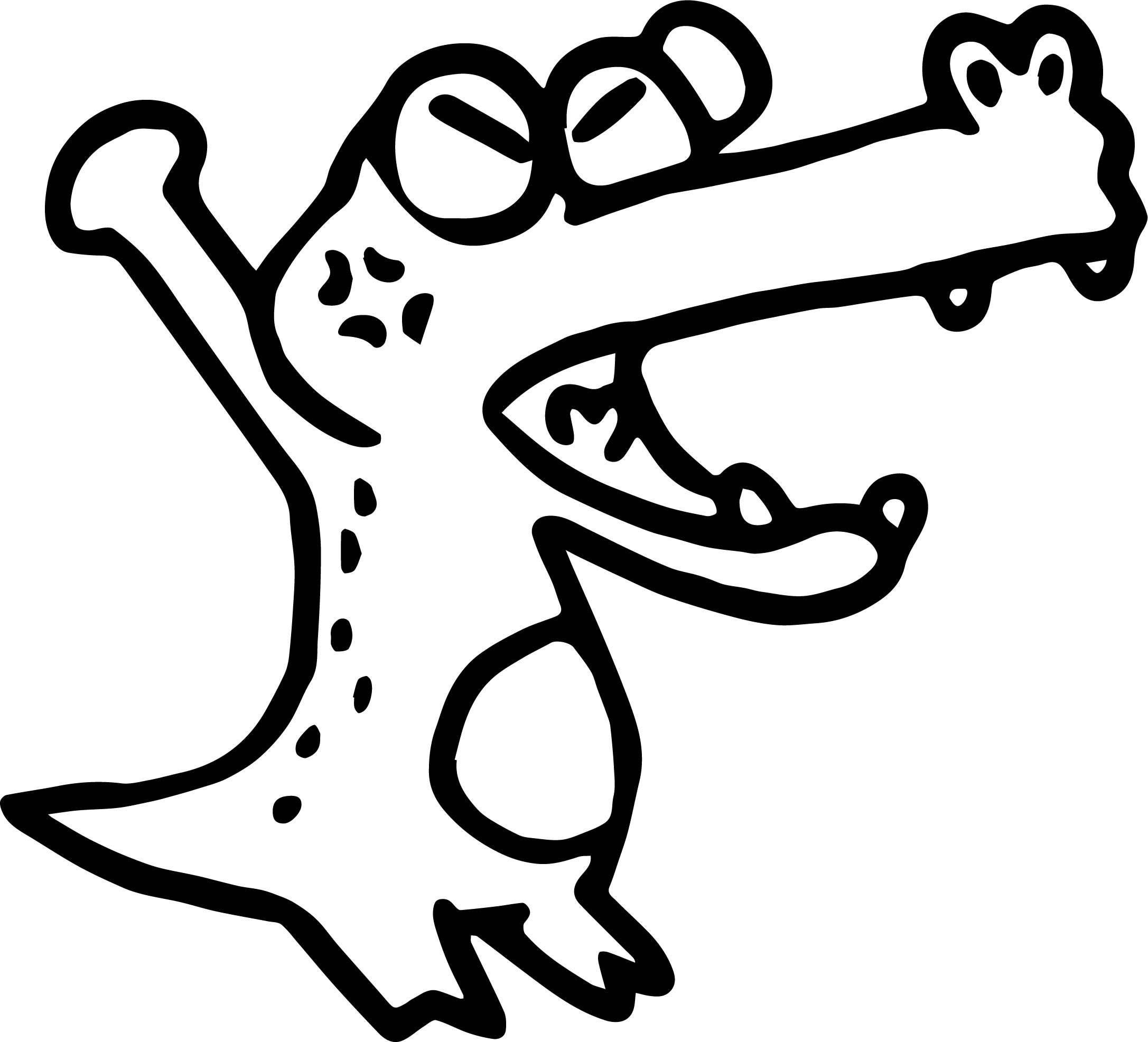 2173x1973 Angry Crocodile Alligator Coloring Page Wecoloringpage