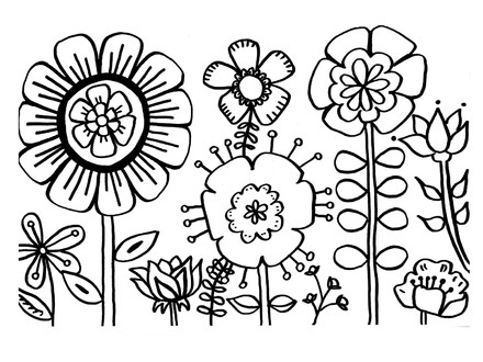 440x330 Free Flower Coloring Pages New Prairie Crocus Flower Coloring Page