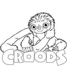 236x296 The Croods Coloring Page