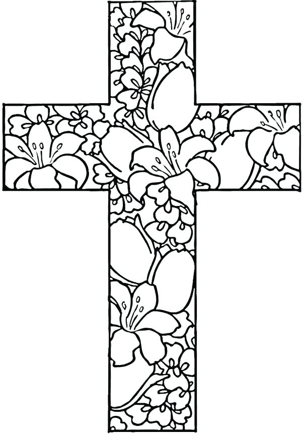 600x862 Cross Coloring Pictures Cross Coloring Pages Printable Cross