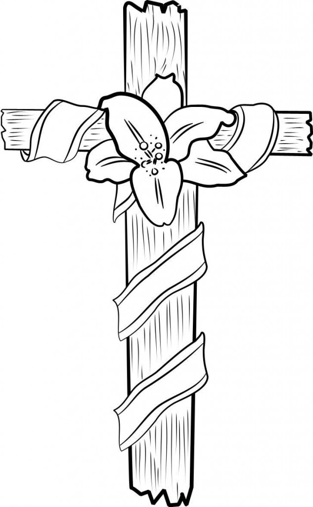 633x1024 Jesus On The Cross Coloring Pages Printable Free Coloring Pages