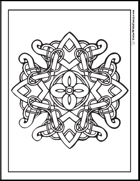 590x762 Adult Coloring Pages Cross Patterns Free