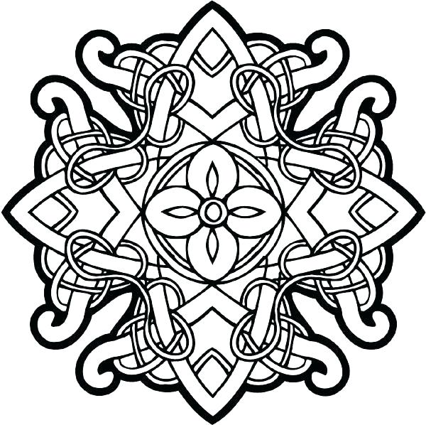 600x598 Celtic Coloring Pages Coloring Mandala Pages More For Adults Knot