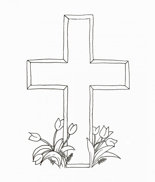 640x752 Crosses To Color Printable Pictures Of Crosses Many Interesting