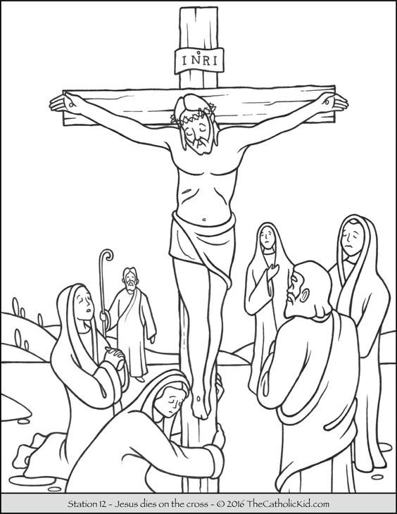 564x730 Stations Of The Cross Coloring Pages
