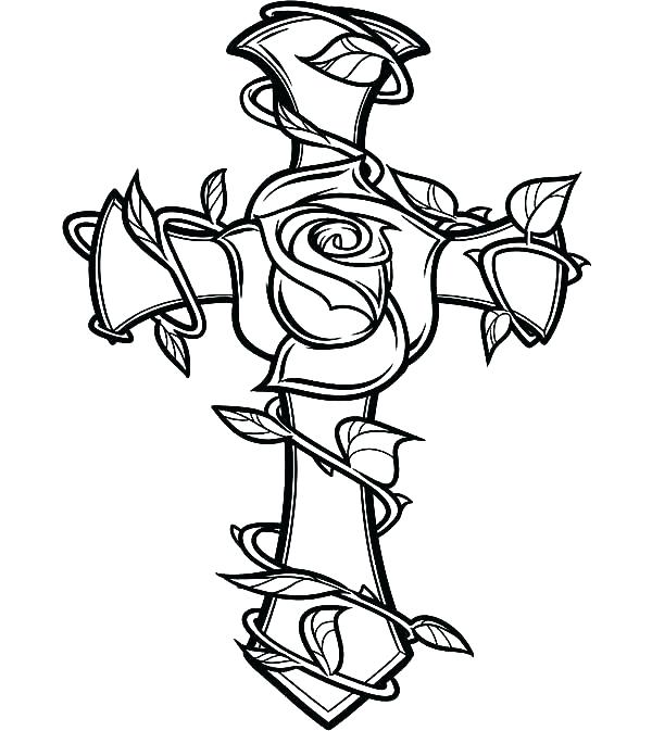 600x673 Coloring Pages Crosses Coloring Pages Of Crosses As Well As