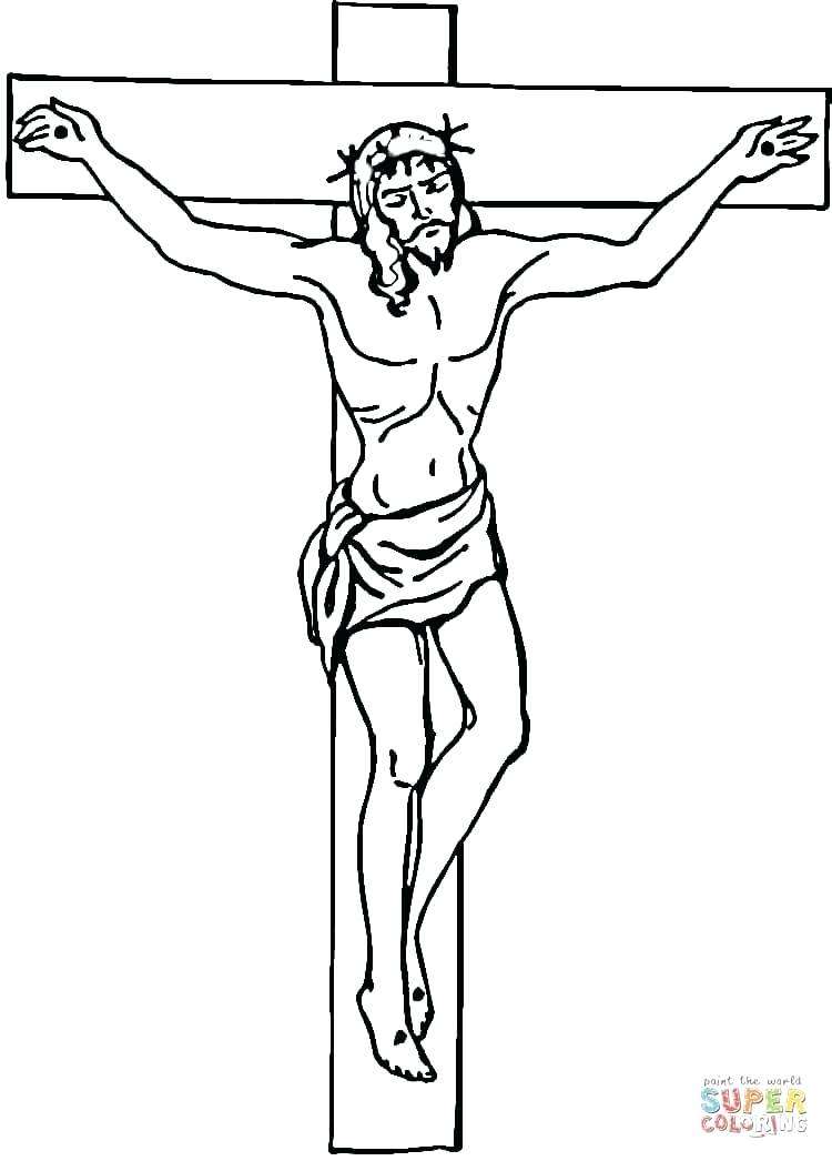 750x1046 Cross Coloring Sheets On The Cross Coloring Page Free Printable