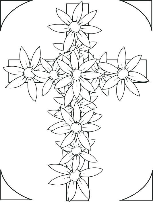 533x700 Free Printable Cross Coloring Pages Coloring Pages Crosses