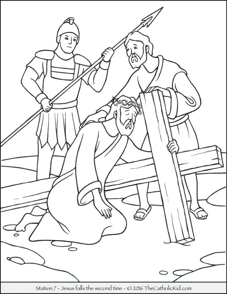 728x942 Stations The Cross Coloring Pages Medium Size Stations