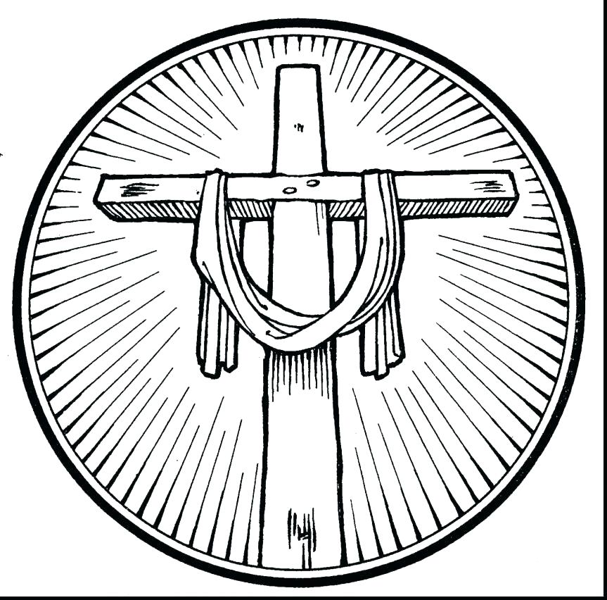 863x852 Cross Coloring Pages To Print Unbelievable Cross Coloring Pages