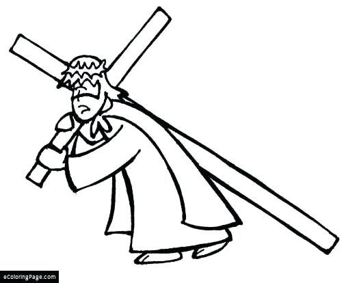 500x414 Free Printable Cross Coloring Pages Cross Color Pages Cross
