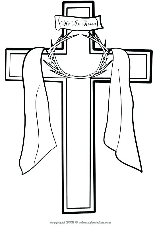 552x800 Cross Coloring Pages To Print Cross Coloring Pages Printable Cross
