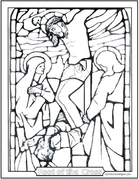 590x762 Cross Coloring Pages To Print