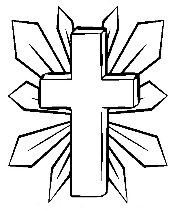 600x731 Pictures Of Crosses To Color Cross Coloring Pages Printable